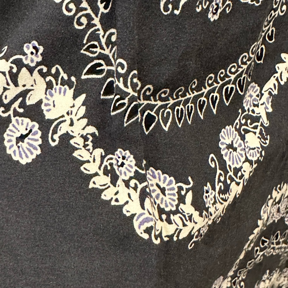Anthropologie Lilka Pantsuit Blue Gray Purple Floral Boho Jumpsuit Size L - Picture 5 of 8